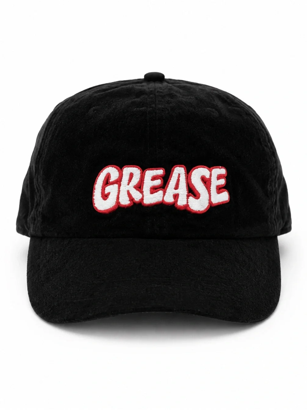 GREASE Embroidered Black Baseball Cap